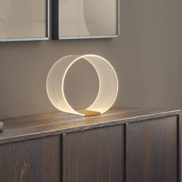 Nova Luce Valentin - Tischleuchte mit Schnurschalter - Ø 28 x 27,6 cm - 14W dimmbar LED inkl. - messing gold