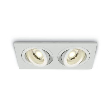ONE Light Dual Ring GU10 Range - Einbaustrahler - 176 x 94 mm, 162 x 82 mm Einbaumaß - weiß