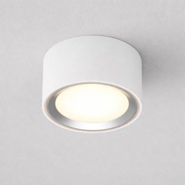 Nordlux Fallon - Aufbaustrahler 1L - Ø 10 cm - 4 Stufen Moodmaker Funktion - 5,5W dimmbare LED inkl. - weiß und gebürsteter Stahl