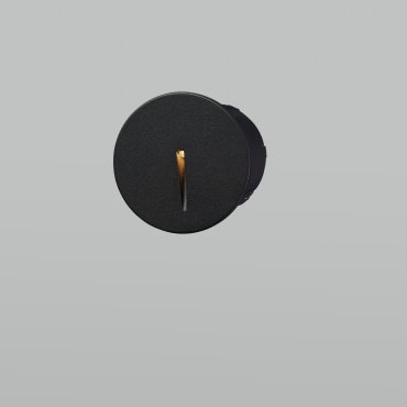 Nova Luce Aizen - Wandeinbauleuchte - Ø 7 x 6,5 cm - 3W LED inkl. - IP54 - dunkel anthrazit