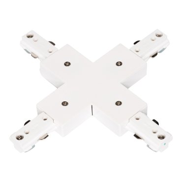 Projectlight - 1-Phasen-Schienensystem - X-Verbinder - 18,2 x 18,2 x 1,8 cm - weiß