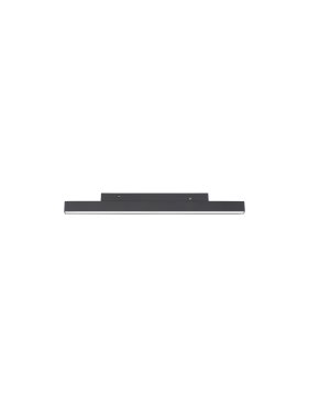 Nova Luce Ultra Slim - Stromschienenleuchte - 30 x 3,4 x 1,1 cm - 15W LED inkl. - warmweiße Lichtfarbe - schwarz