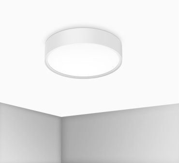 Century Italia Blanca Luxe - Deckenleuchte - Ø 30 x 7 cm - 17W LED inkl. - weiß