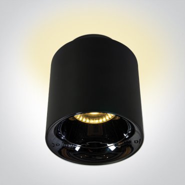 ONE Light Backlight Cylinders - Aufbaustrahler - Ø 10 x 11,6 cm - 18W + 2W LED inkl. - schwarz