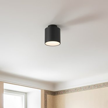 VK Lighting Eos - Aufbaustrahler - Ø 13 x 15 cm  - schwarz