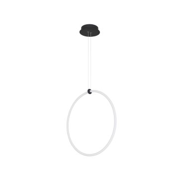 Nova Luce Girdino - Pendelleuchte - 59,5 x 21 x 120 cm - 30W dimmbare LED inkl - sand schwarz