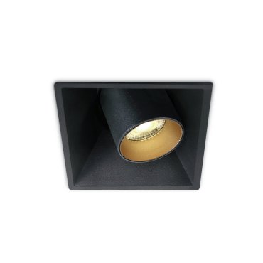 ONE Light Recessed COB Cylinders - Einbaustrahler - 91 x 91 mm, 85 x 85 mm Einbaumaß -11W LED inkl - schwarz