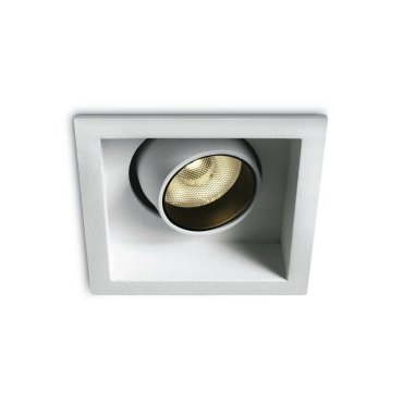 ONE Light Moving Inner Cylinder - Einbaustrahler - 62 x 62 mm, 58 x 58 mm Einbaumaß - 6W dimmbare LED inkl. - weiß