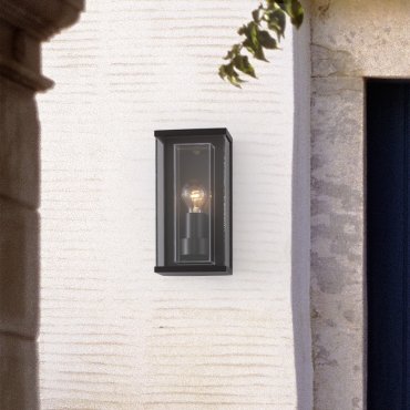 Nova Luce Regina - Außenwandleuchte - 15,2 x 29,5 x 12,2 cm - IP65 - dunkel anthrazit
