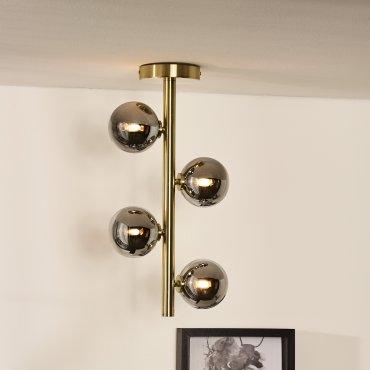 Lucide Tycho - Deckenleuchte - Ø 22 x 48 cm - matt gold