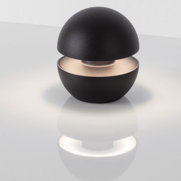 Nova Luce Puk - tragbare wiederaufladbare Lichtquelle - Ø 10 x 11,4 cm - 2W dimmbare LED inkl. - IP54 - Sand schwarz