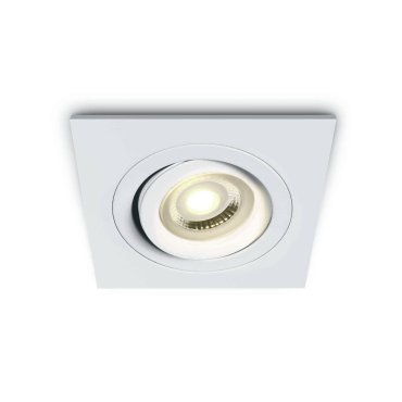 ONE Light Dual Ring GU10 - Einbaustrahler - 94 x 94 mm, Ø 80 mm Einbaumaß - weiß