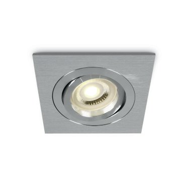 ONE Light Dual Ring GU10 - Einbaustrahler - 94 x 94 mm, Ø 80 mm Einbaumaß - Aluminium