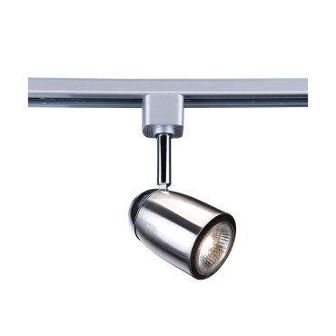 Searchlight Track &amp; Spot - Stromschienenstrahler - 6 x 17 cm - satiniert silber und chrom