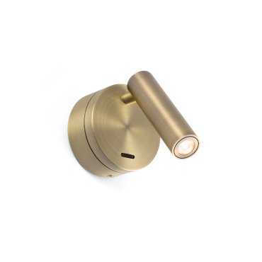 Faro Boc - Wandleuchte mit Schalter - 8,5 x 11 x 17 cm - 3W LED inkl. - Bronze