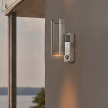Nordlux Tin Maxi Sensor - Außenwandleuchte - Ø 7,6 x 24,3 cm - IP54 - verzinkt