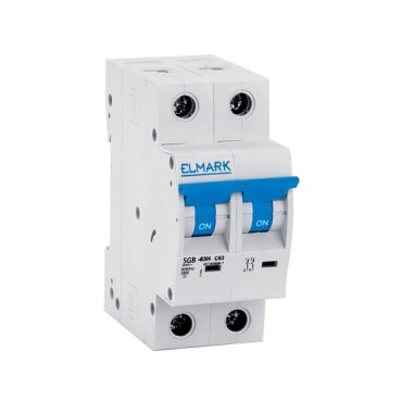 Elmark-Schutzschalter - 2-polig - 20A - 6kA