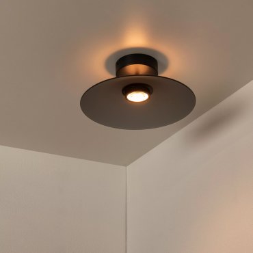 Lucide Menga - Deckenleuchte - Ø 40 x 16 cm - 12W dimmbare LED inkl - geräuchert