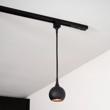 Lucide Track Favori Pendelleuchte - Ø 9 x 145 cm - 1-Phasen-Schienensystem - Schwarz