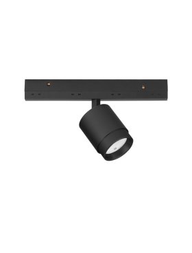 Nova Luce Ultra Slim - Stromschienenstrahler - Abstrahlwinkel einstellbar von 15 bis 36 Grad - Ø 4,5 cm - inkl. 5W LED - schwarz