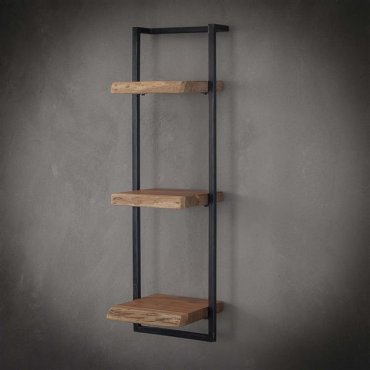 Vico Edge - Wandregal - 30 x 25 x 100 cm - Akazienholz