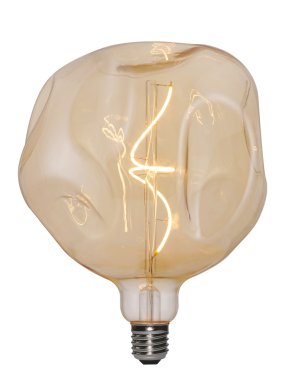Daylight Italia Bumped LED-Lampe - Ø 18 x 21,5 cm - E27 - 5W dimmbar - 1800K - amber