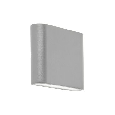 Searchlight Hilperton - Außenwandleuchte - 11,5 x 9 cm - 6W LED inkl. - IP44 - grau