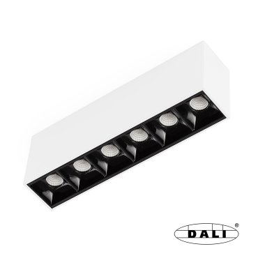 Faro Neso Point-6 - Leuchte für Magnetschiene - 16,4 x 3,4 x 5,6 cm - 8W DALI LED warmweiß (2700K) inkl - 12° Abstrahlwinkel - weiß