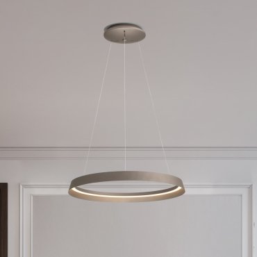 Nova Luce Ormi - Hängelampe - Ø 60 x 150 cm - 52W dimmbar LED inkl. - champagnerbraun