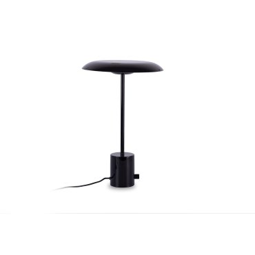 Faro Hoshi - Tischleuchte - Ø 26 x 40 cm - 12W dimmbare LED inkl - schwarz glänzend