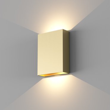 Artdelight Memphis – wandleuchte – 4 x 12 x 16 cm – 6W LED inkl. – IP65 – gebürstetes gold