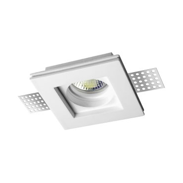 Nova Luce Tobia - Einbaustrahler - 100 x 100 mm, 105 x 105 mm Einbaumaß - weißer Gips
