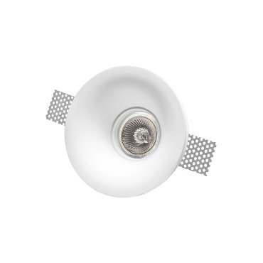 Nova Luce Cosimo - Einbaustrahler - Ø 120 mm, Ø 125 mm Einbaugröße - weißer Gips