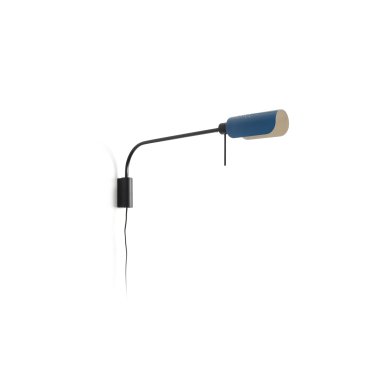 Faro Martinica XL - Wandleuchte mit Schalter - 85,4 x 8 cm - schwarz und blau