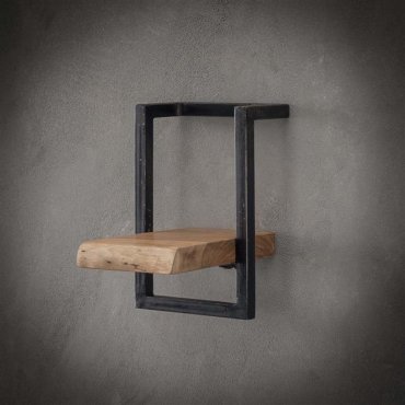 Vico Edge - Wandregal - 20 x 25 x 30 cm - Akazienholz