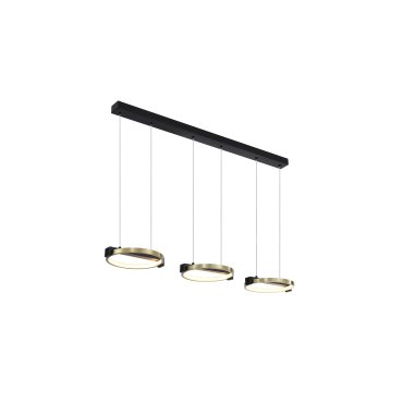 Searchlight Aerial - Pendelleuchte - 106 x 150 cm - 35W dimmbare LED inkl - schwarz und gold