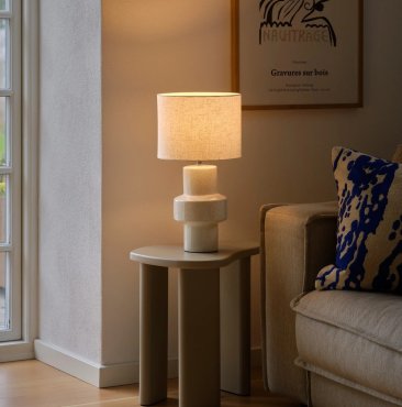 Nordlux Dugan - Tischleuchte - Ø 25 x 47 cm - beige