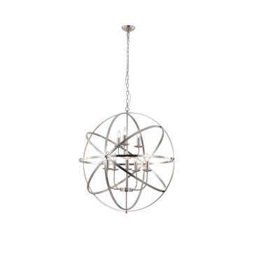 Searchlight Orbit - Pendelleuchte - Ø 80 x 200 cm - satiniert silber