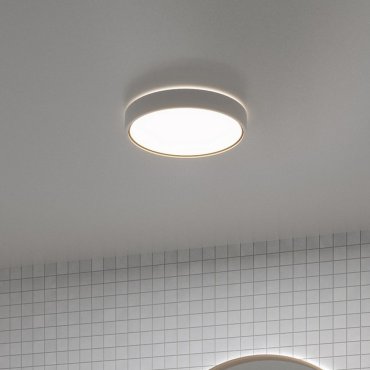 Nordlux Noxy - Deckenleuchte für Badezimmer - Ø 35 x 5 cm - 3 Stufen Moodmaker SceneSelect Funktion - 15W LED inkl. - IP44 - weiß