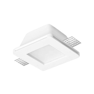 Nova Luce Tobia - Einbaustrahler - 120 x 120 mm, 125 x 125 mm Einbaumaß - weißer Gips