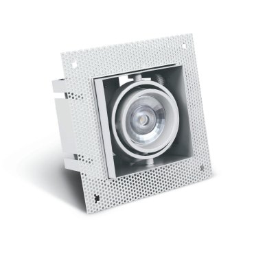 ONE Light Trimless Box - Einbaustrahler - 89 x 89 mm, 97,5 x 97,5 mm Einbaumaß - weiß