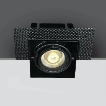 ONE Light Trimless Box - Einbaustrahler - 89 x 89 mm, 97,5 x 97,5 mm Einbaumaß - schwarz