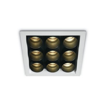 ONE Light Dark Light Tubes - Einbaustrahler - 107 x 107 mm, 96 x 96 mm Einbaumaß - inkl. 22W LED - weiß