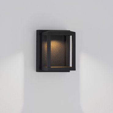 Nova Luce Prive - Außenwandleuchte - 10 x 13 x 12 cm - 9W LED inkl. - IP65 - Sand schwarz