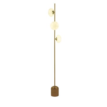 Searchlight Pebble - Stehleuchte - 23 x 20 x 170,5 cm - Gold und Opal