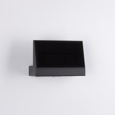 Nova Luce Prim - Außen-Solar-Wandleuchte mit Bewegungsmelder - 18 x 3,5 x 17,5 cm - 2W LED incl. - IP65 - dunkel anthrazit