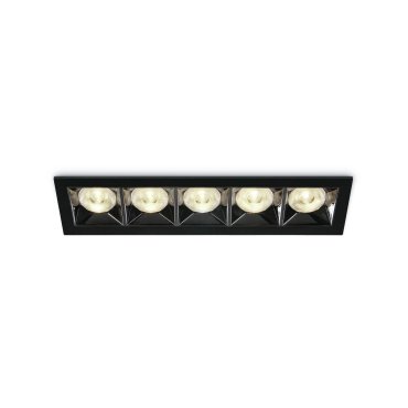 ONE Light Mirror Square Boxes - Einbaustrahler - 207 x 54 mm, 200 x 45 mm Einbaumaß - inkl. 20W LED - schwarz