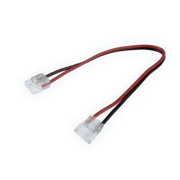 Leuchtenkönig - Doppelverbinder mit 15 cm Kabel - für einfarbigen 8 mm SMD-LED-Streifen