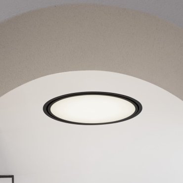 Nova Luce Perfect Profile Trimless - Einbaustrahler - Ø 1045 mm, 1030 mm Einbaumaß - 120W dimmbare LED inkl. - 3000K - schwarz
