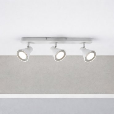 Nordlux Oak 9 - Aufbaustrahler 3L - 45 x 8,6 cm - weiß